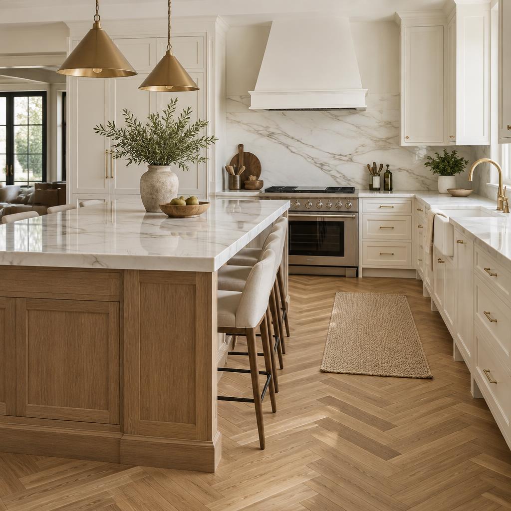 Herringbone kitchen