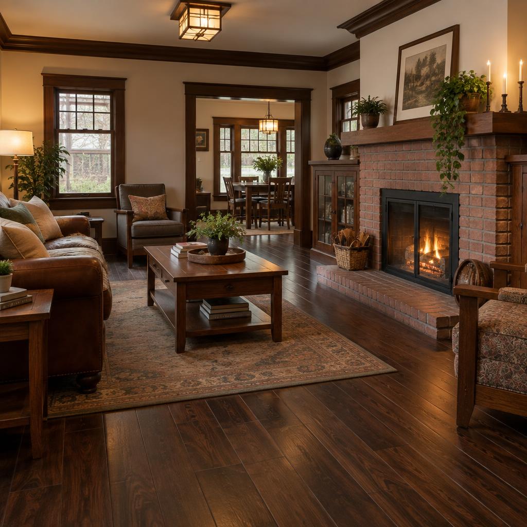 Walnut living room
